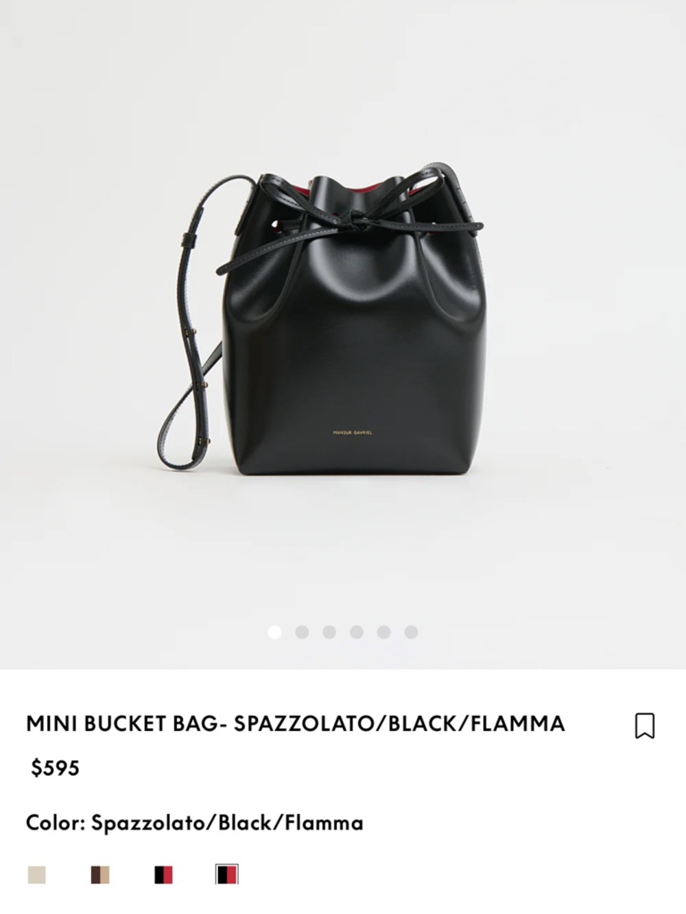 Mini Bucket Bag by Mansur Gavriel